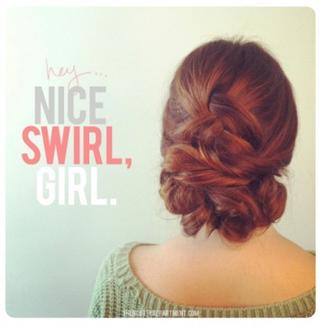 TBDswirlyupdo wedding hairstyle ideas