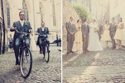 vintage wedding bikes, york wedding photographers, vintage wedding photography, quirky wedding photography