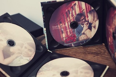 wedding dvd boxes, wedding presentation cases, vintage wedding photography packages