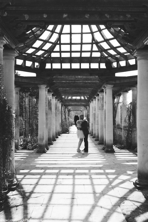 Pergola and Hill Gardens, Hampstead Heath Pre Wedding Photoshoot, London Engagement Shoot