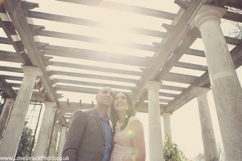 Pergola and Hill Gardens, Hampstead Heath Pre Wedding Photoshoot, London Engagement Shoot