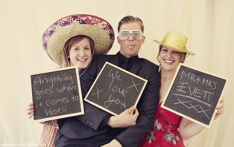 fun wedding photobooth