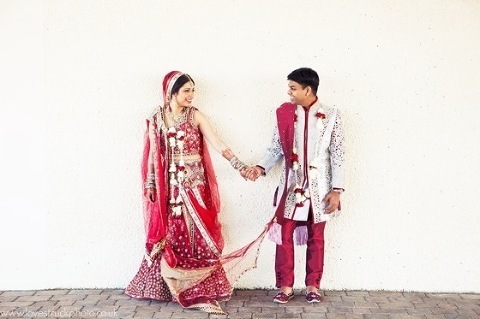 quirky indian wedding ceremony confetti