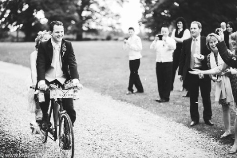 tandem wedding photography, tandem wedding portraits, quirky wedding photography
