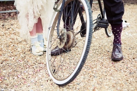 tandem wedding photography, tandem wedding portraits, quirky wedding photography