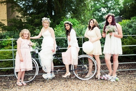 tandem bridesmaids photographs