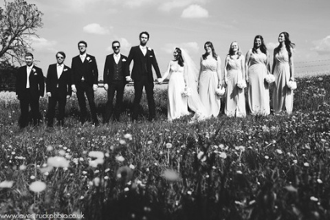 quirky wedding photos, cripps barn wedding, wedding group shots