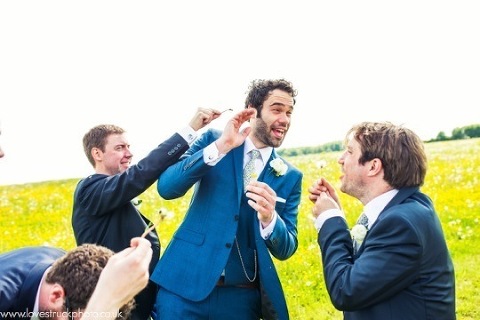 quirky wedding photos, cripps barn wedding, wedding groomsmen shots