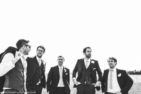 quirky wedding photos, cripps barn wedding, wedding groomsmen shots