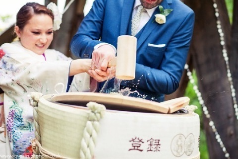 japanese wedding ceremony, quirky wedding photography, cripps barn wedding