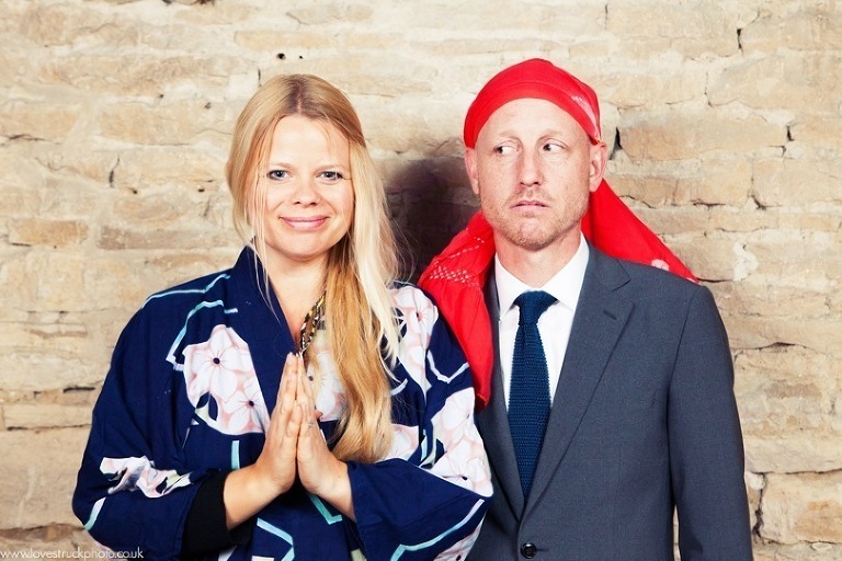 quirky wedding photobooth, cripps barn