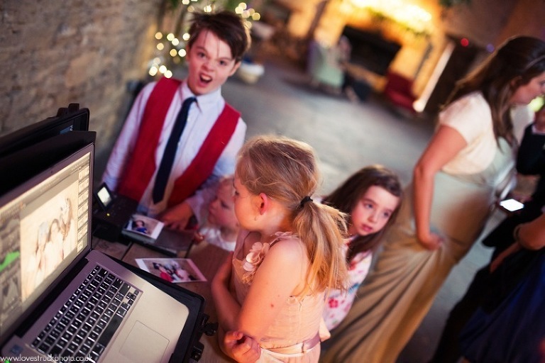 quirky wedding photobooth, cripps barn