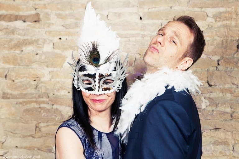 quirky wedding photobooth, cripps barn
