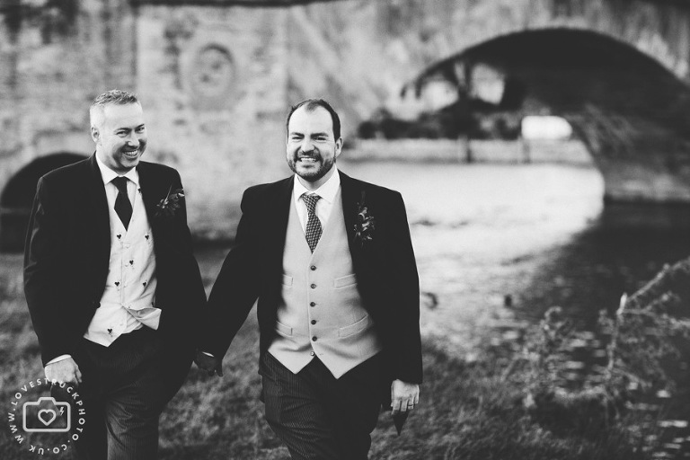 quirky gay wedding photography, civil partnership wedding photography gloucester