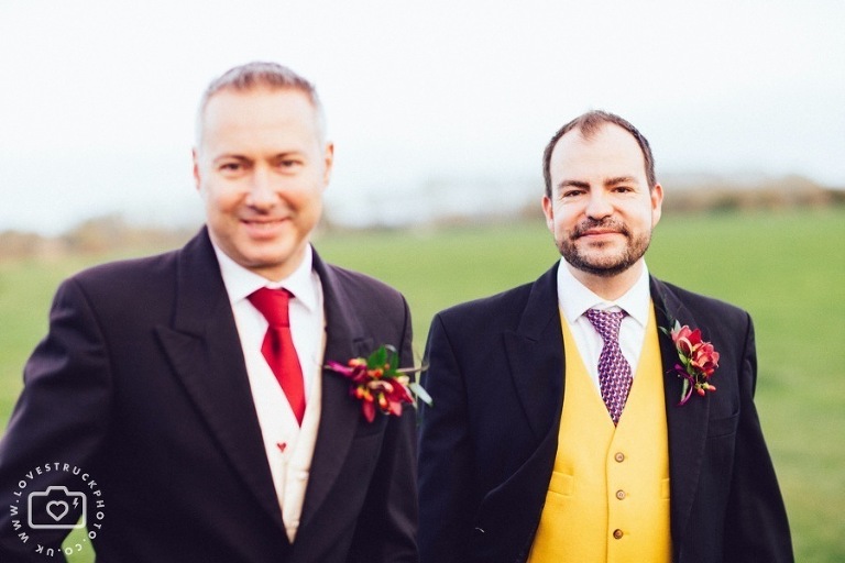quirky gay wedding photography, civil partnership wedding photography gloucester