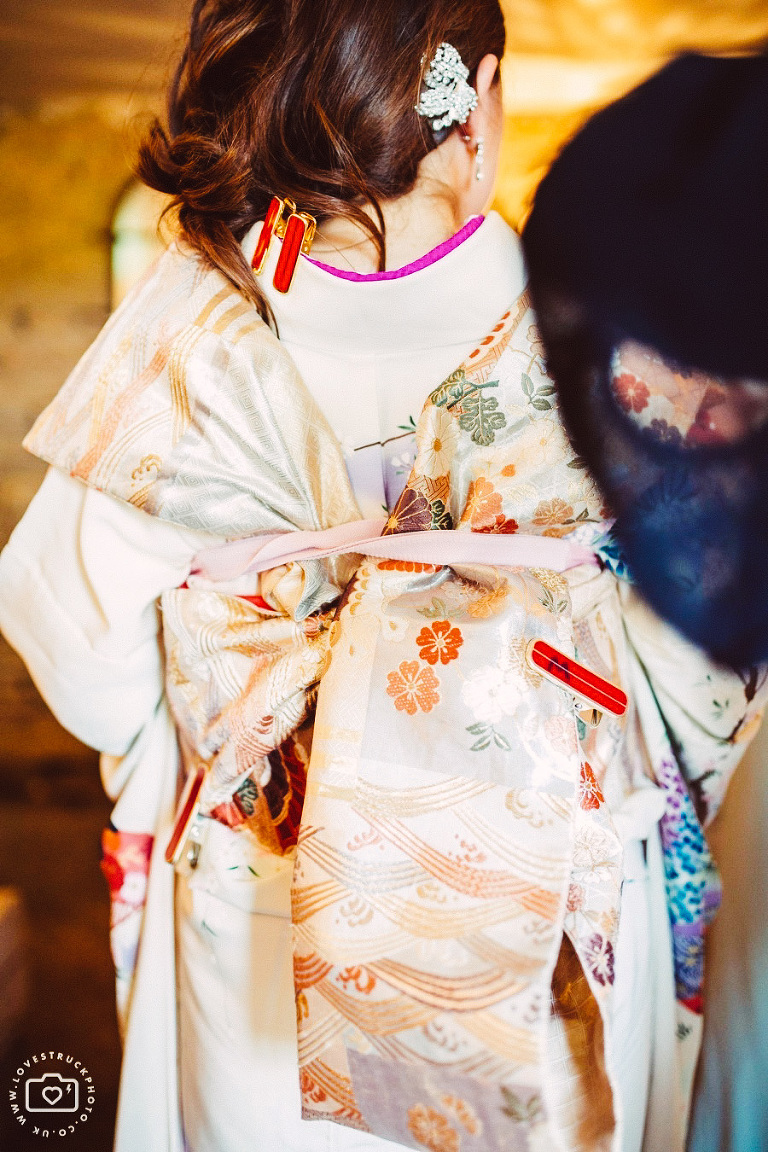 japanese wedding preparations, japanese wedding ceremony in cripps barn