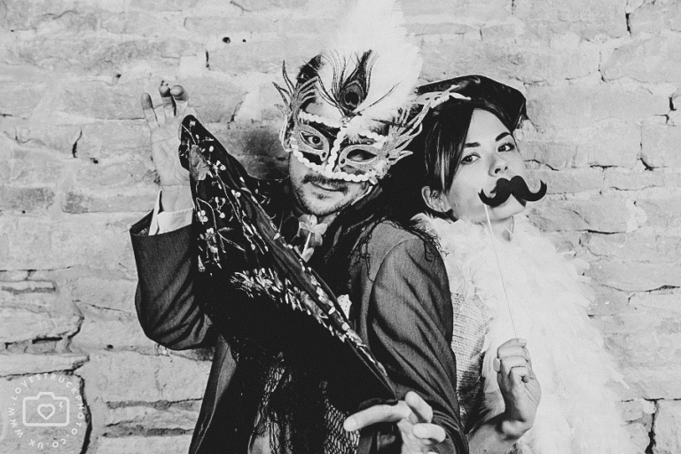 funny wedding photobooth, quirky wedding photobooth in cripps barn
