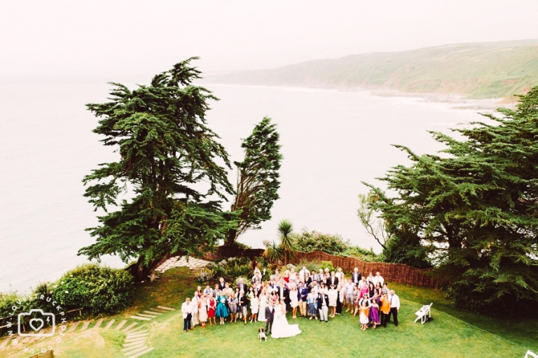 outdoor wedding cornwall