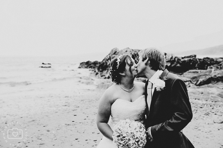 seaside cornwall wedding, seaside wedding portraits