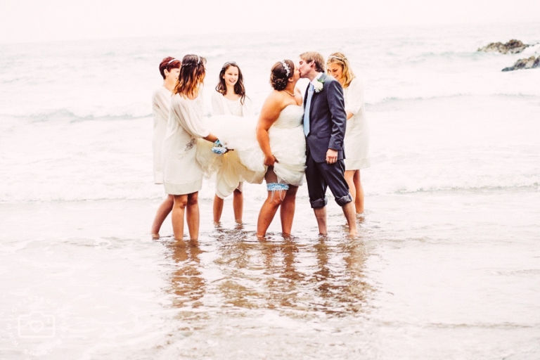 seaside cornwall wedding, seaside wedding portraits