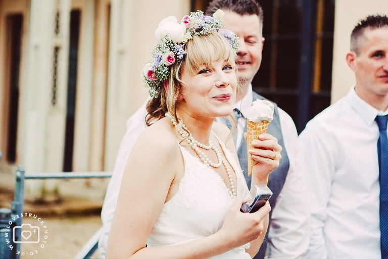 elsies ices, moggerhanger park wedding photography, vintage country house wedding,