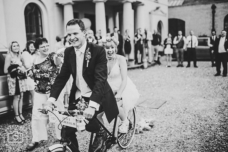 wedding tandem photoshoot, moggerhanger park wedding photography, vintage country house wedding,
