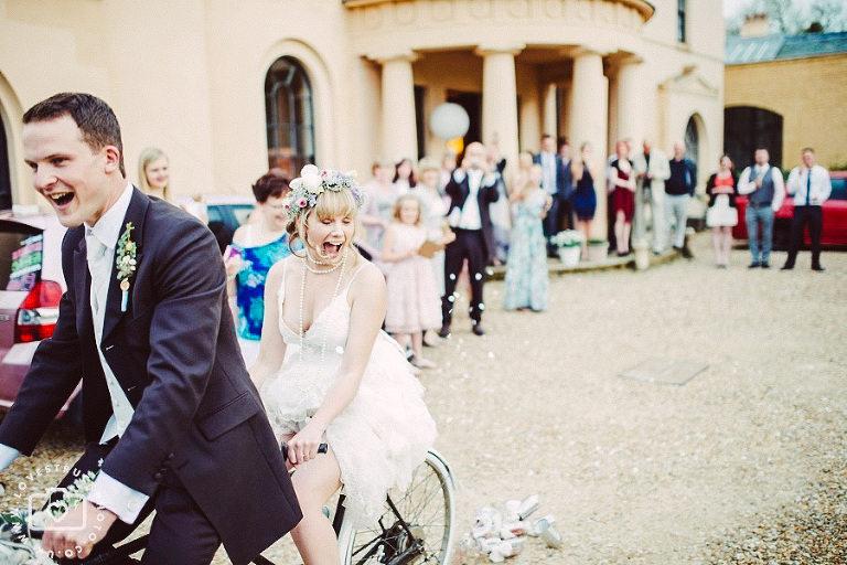 wedding tandem photoshoot, moggerhanger park wedding photography, vintage country house wedding,