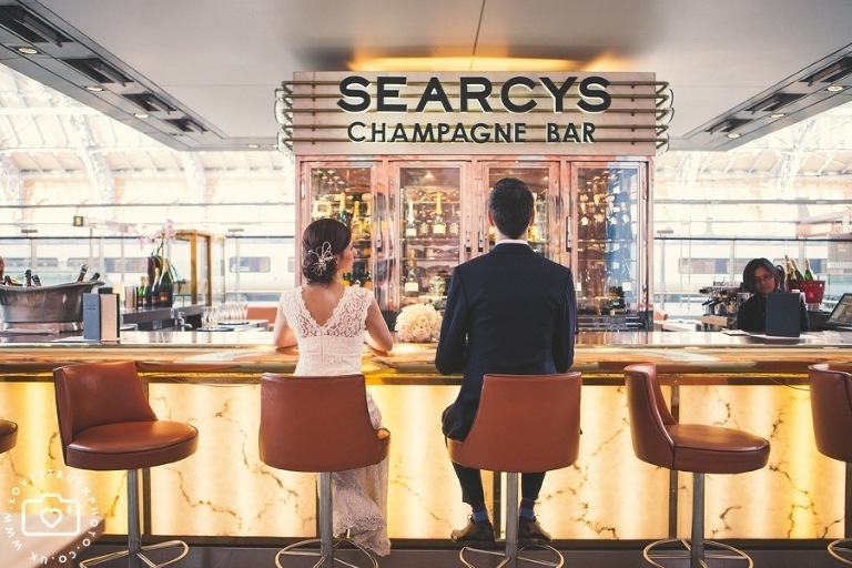 London St Pancras Hotel Underground Wedding Photography