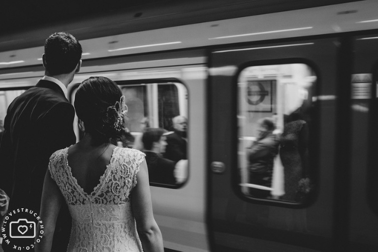 London St Pancras Hotel Underground Wedding Photography