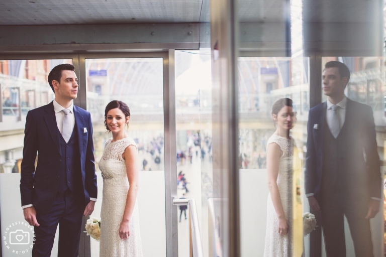 London Underground Wedding Photos, London Underground Bride And Groom
