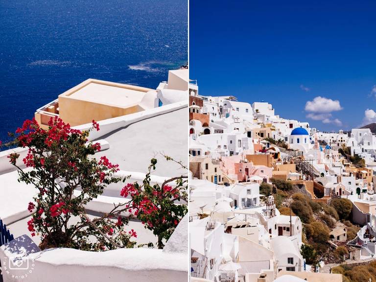 Santorini Destination Post Wedding Portrait Shoot