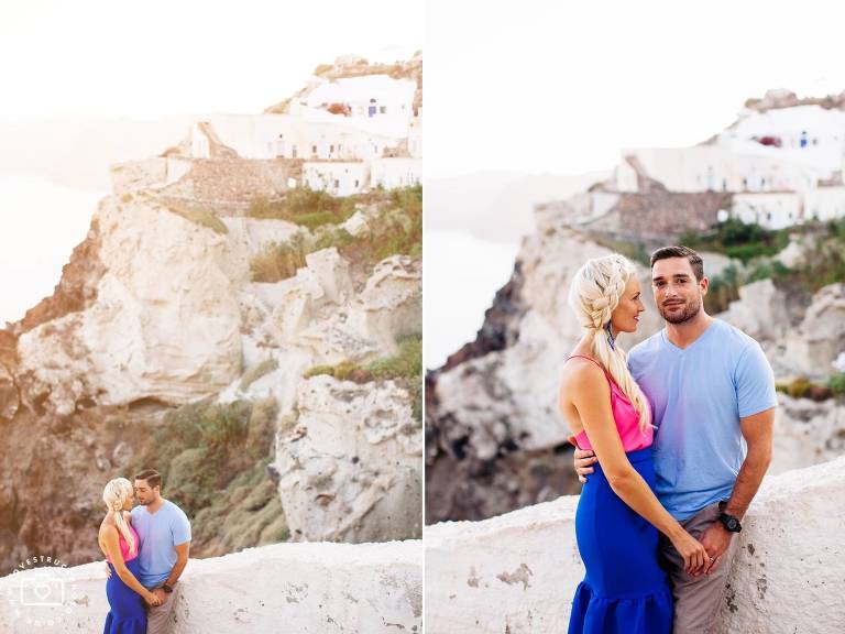 Santorini Oia Portrait Post Wedding Shoot