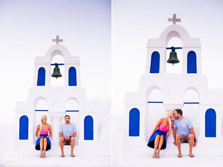 Destination Post Wedding Santorini Photoshoot