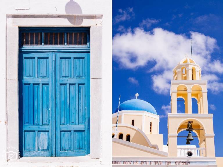 Destination Post Wedding Santorini Photoshoot