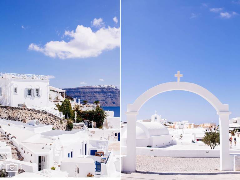 Destination Post Wedding Santorini Photoshoot