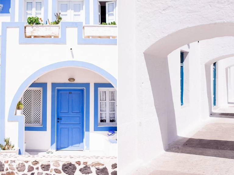 Destination Post Wedding Santorini Photoshoot