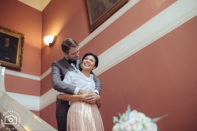 fun wedding photography london, quirky wedding in Kensington