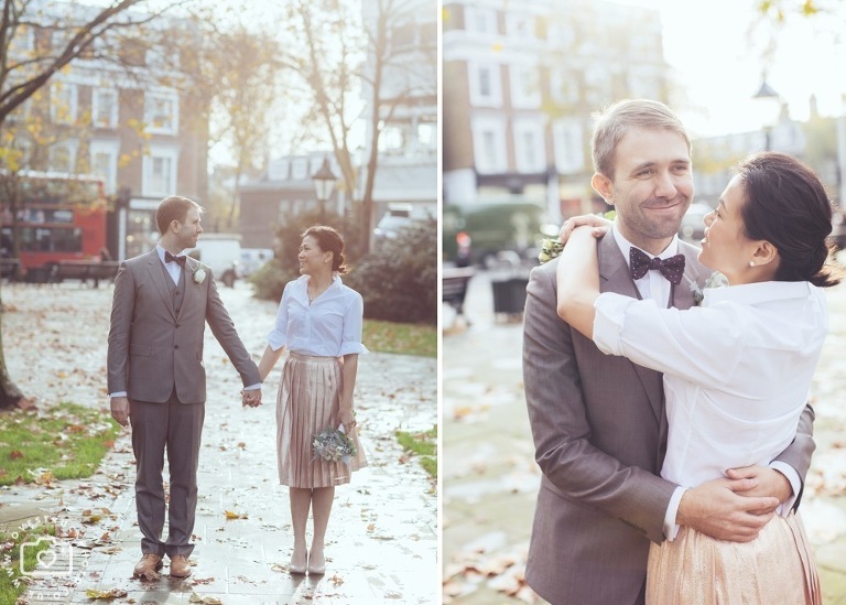 fun wedding photography london, quirky wedding in Kensington