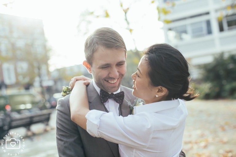 fun wedding photography london, quirky wedding in Kensington