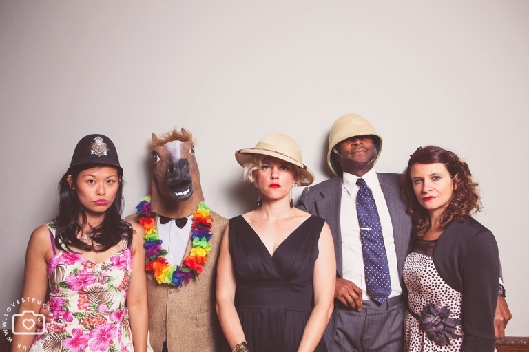 quirky wedding photobooth in london