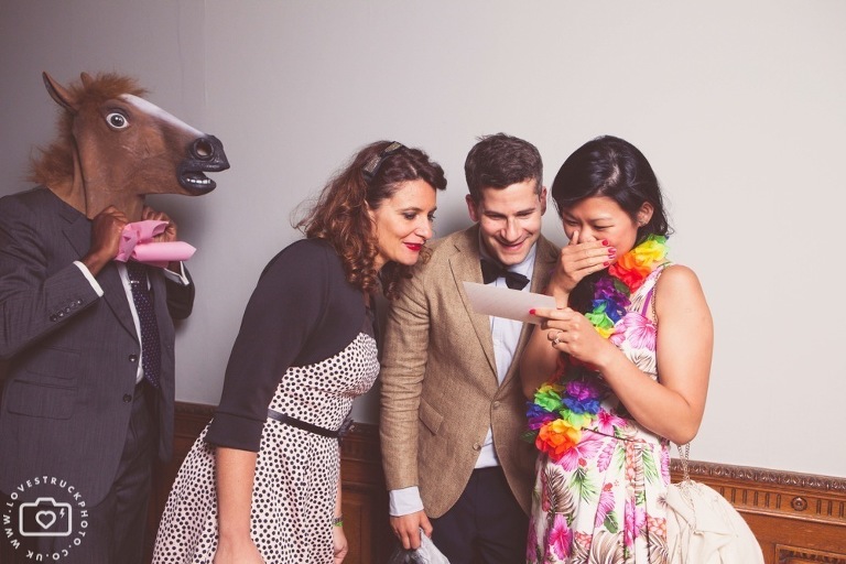quirky wedding photobooth in london