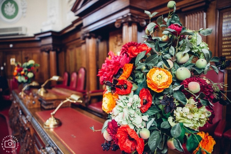 Islington town hall wedding, quirky wedding photography