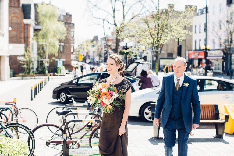 Islington town hall wedding, quirky wedding photography