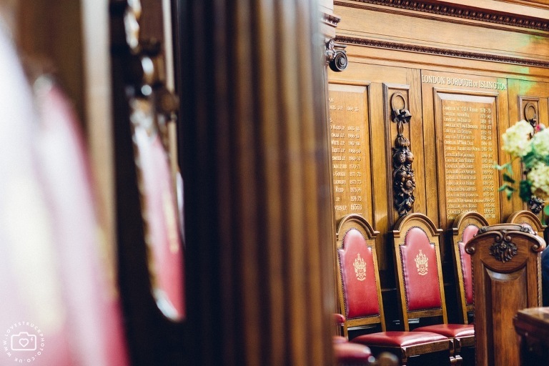 Islington town hall wedding, quirky wedding photography
