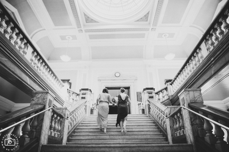 Islington town hall wedding, quirky wedding photography
