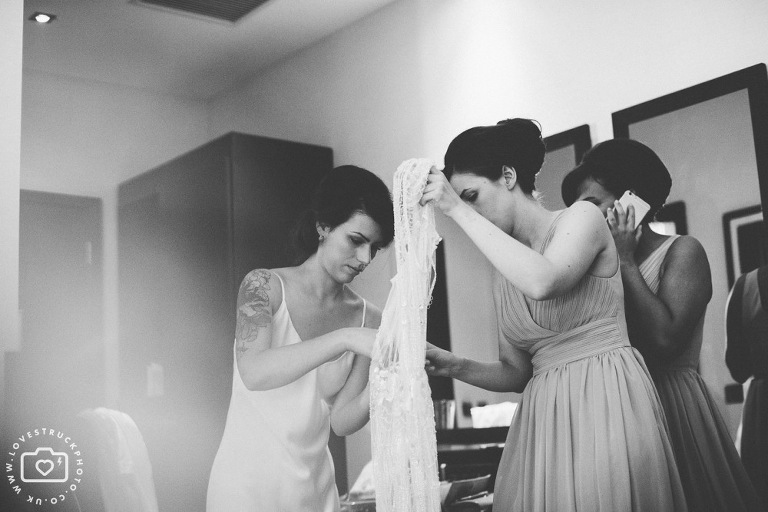 The Montcalme Hotel Wedding Preps, Bridal preparation photos, rock n roll wedding