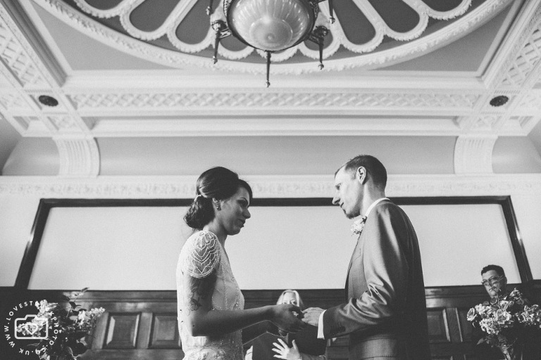 Islington Town Hall Wedding, Rock N Roll Wedding, alternative london wedding, islington town hall wedding ceremony photos
