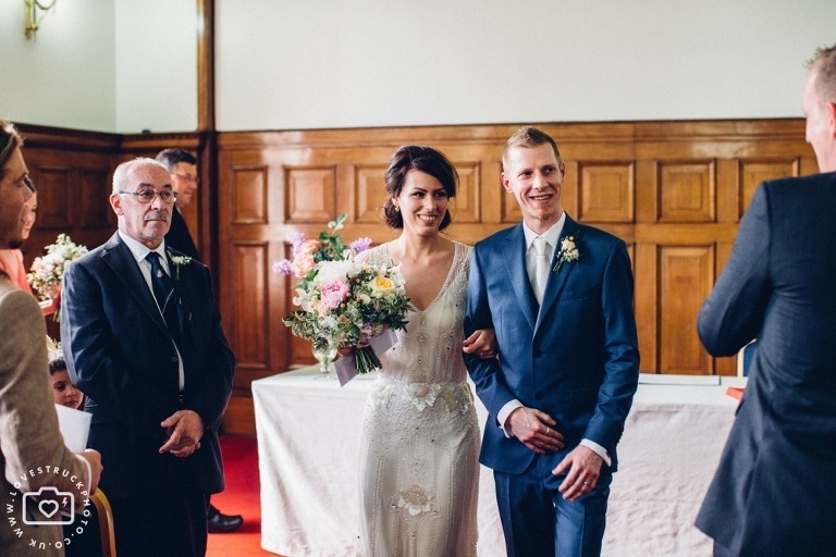 Islington Town Hall Wedding, Rock N Roll Wedding, alternative london wedding, islington town hall wedding ceremony photos