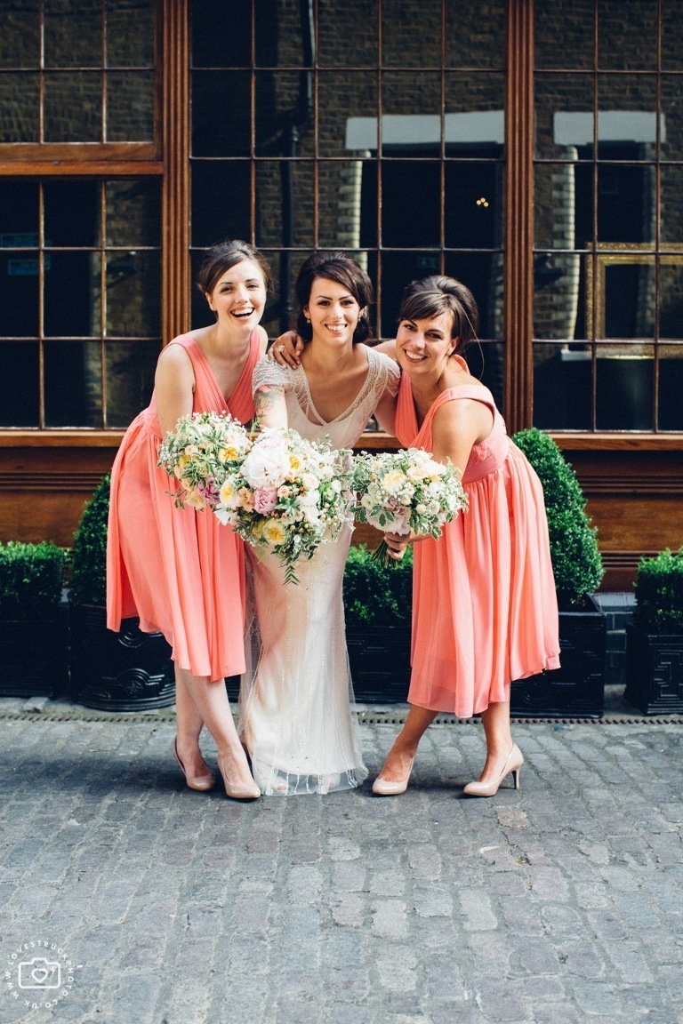 The Brewery Alternative Wedding, quirky wedding montcalm hotel london, alternative wedding couple, tattooed bride photos, barbican london wedding