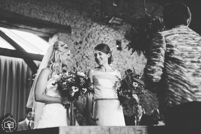 same sex wedding, lesbian wedding cripps barn, gay weddings gloucestershire